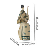 Maxbell Ancient Girl Lady Figurine Character Sculptures for Hotel Cabinet Bookshelf Type C