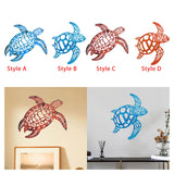 Maxbell Metal Sea Turtle Decoration Wall Mounted 11.6x11.6inch for Kitchen Balconies Style A