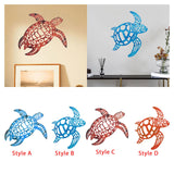 Maxbell Metal Sea Turtle Decoration Wall Mounted 11.6x11.6inch for Kitchen Balconies Style A