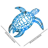 Maxbell Metal Sea Turtle Decoration Wall Mounted 11.6x11.6inch for Kitchen Balconies Style A