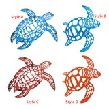 Maxbell Metal Sea Turtle Decoration Wall Mounted 11.6x11.6inch for Kitchen Balconies Style A