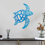 Maxbell Metal Sea Turtle Decoration Wall Mounted 11.6x11.6inch for Kitchen Balconies Style B