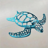 Maxbell Metal Sea Turtle Decoration Wall Mounted 11.6x11.6inch for Kitchen Balconies Style B