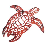 Maxbell Metal Sea Turtle Decoration Wall Mounted 11.6x11.6inch for Kitchen Balconies Style C