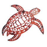 Maxbell Metal Sea Turtle Decoration Wall Mounted 11.6x11.6inch for Kitchen Balconies Style C