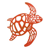 Maxbell Metal Sea Turtle Decoration Wall Mounted 11.6x11.6inch for Kitchen Balconies Style D