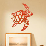 Maxbell Metal Sea Turtle Decoration Wall Mounted 11.6x11.6inch for Kitchen Balconies Style D