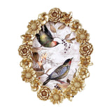Maxbell Tabletop Picture Frame Floral Pattern Photo Frame for Apartment Bedroom Dorm