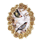 Maxbell Tabletop Picture Frame Floral Pattern Photo Frame for Apartment Bedroom Dorm