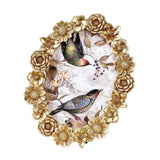 Maxbell Tabletop Picture Frame Floral Pattern Photo Frame for Apartment Bedroom Dorm