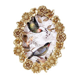 Maxbell Tabletop Picture Frame Floral Pattern Photo Frame for Apartment Bedroom Dorm