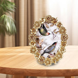 Maxbell Tabletop Picture Frame Floral Pattern Photo Frame for Apartment Bedroom Dorm