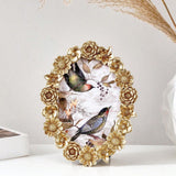 Maxbell Tabletop Picture Frame Floral Pattern Photo Frame for Apartment Bedroom Dorm
