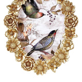 Maxbell Tabletop Picture Frame Floral Pattern Photo Frame for Apartment Bedroom Dorm