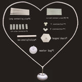 Maxbell Balloon Arch Stand Kit Decoration Heart Shaped for Baby Shower Ceremony