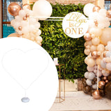 Maxbell Balloon Arch Stand Kit Decoration Heart Shaped for Baby Shower Ceremony