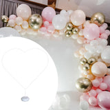 Maxbell Balloon Arch Stand Kit Decoration Heart Shaped for Baby Shower Ceremony
