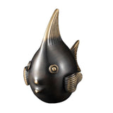 Maxbell Brass Fish Figurines Charming Craft Art Ornaments for Hotels Weddings Stores