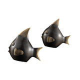 Maxbell Brass Fish Figurines Charming Craft Art Ornaments for Hotels Weddings Stores