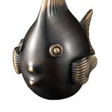 Maxbell Brass Fish Figurines Charming Craft Art Ornaments for Hotels Weddings Stores