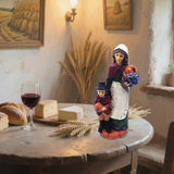 Maxbell Figure Sculpture Fall Harvest Decoration Resin for Entrance Living Room Desk Mother