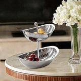 Maxbell Fruit Basket Multifunctional Fruit Storage Stand for Countertop Kitchen Home Double Layer