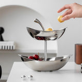Maxbell Fruit Basket Multifunctional Fruit Storage Stand for Countertop Kitchen Home Double Layer