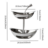 Maxbell Fruit Basket Multifunctional Fruit Storage Stand for Countertop Kitchen Home Double Layer