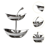 Maxbell Fruit Basket Multifunctional Fruit Storage Stand for Countertop Kitchen Home Double Layer