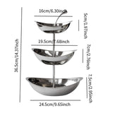 Maxbell Fruit Basket Multifunctional Fruit Storage Stand for Countertop Kitchen Home Three Layer