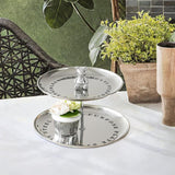 Maxbell Cupcake Stand Decorative Pastry Serving Tray for Tea Party Hotel Celebration 2 Tiers