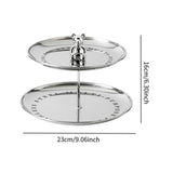 Maxbell Cupcake Stand Decorative Pastry Serving Tray for Tea Party Hotel Celebration 2 Tiers