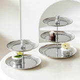 Maxbell Cupcake Stand Decorative Pastry Serving Tray for Tea Party Hotel Celebration 2 Tiers