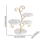Maxbell 4 Tier Cupcake Stand Pastry Cupcake Holder for Banquet Afternoon Tea Wedding