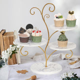 Maxbell 4 Tier Cupcake Stand Pastry Cupcake Holder for Banquet Afternoon Tea Wedding
