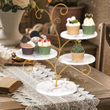 Maxbell 4 Tier Cupcake Stand Pastry Cupcake Holder for Banquet Afternoon Tea Wedding
