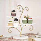 Maxbell 4 Tier Cupcake Stand Pastry Cupcake Holder for Banquet Afternoon Tea Wedding