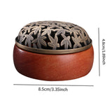 Maxbell Wooden Incense Burner Home Decor Incense Case for Studio Tea Room Office
