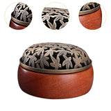 Maxbell Wooden Incense Burner Home Decor Incense Case for Studio Tea Room Office