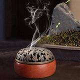 Maxbell Wooden Incense Burner Home Decor Incense Case for Studio Tea Room Office