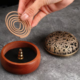 Maxbell Wooden Incense Burner Home Decor Incense Case for Studio Tea Room Office