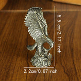 Maxbell Eagle Snake Figurine Decor Gift Artwork Small Ornament for Table Office Home 2.2cmx5.5cm
