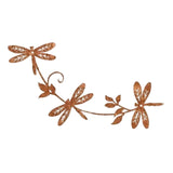 Maxbell Iron Dragonfly Wall Art Artwork Ornament for Indoor Outdoor Living Room Home 30x18 cm