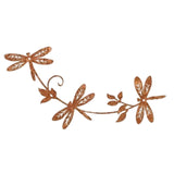Maxbell Iron Dragonfly Wall Art Artwork Ornament for Indoor Outdoor Living Room Home 60x36 cm