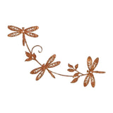 Maxbell Iron Dragonfly Wall Art Artwork Ornament for Indoor Outdoor Living Room Home 60x36 cm