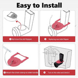 Maxbell Toilet Flapper Replacement Water Saving with Chain for Hotel Washroom Office