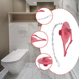 Maxbell Toilet Flapper Replacement Water Saving with Chain for Hotel Washroom Office