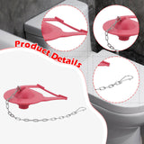 Maxbell Toilet Flapper Replacement Water Saving with Chain for Hotel Washroom Office
