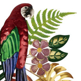 Maxbell 2D Metal Parrot Wall Decor Ornament for Yard Housewarming Gift Swimming Pool