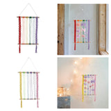 Maxbell Bohemian Tapestry Wall Decor Nursery over Bed Prop Gift Macrame Wall Hanging rainbow color
